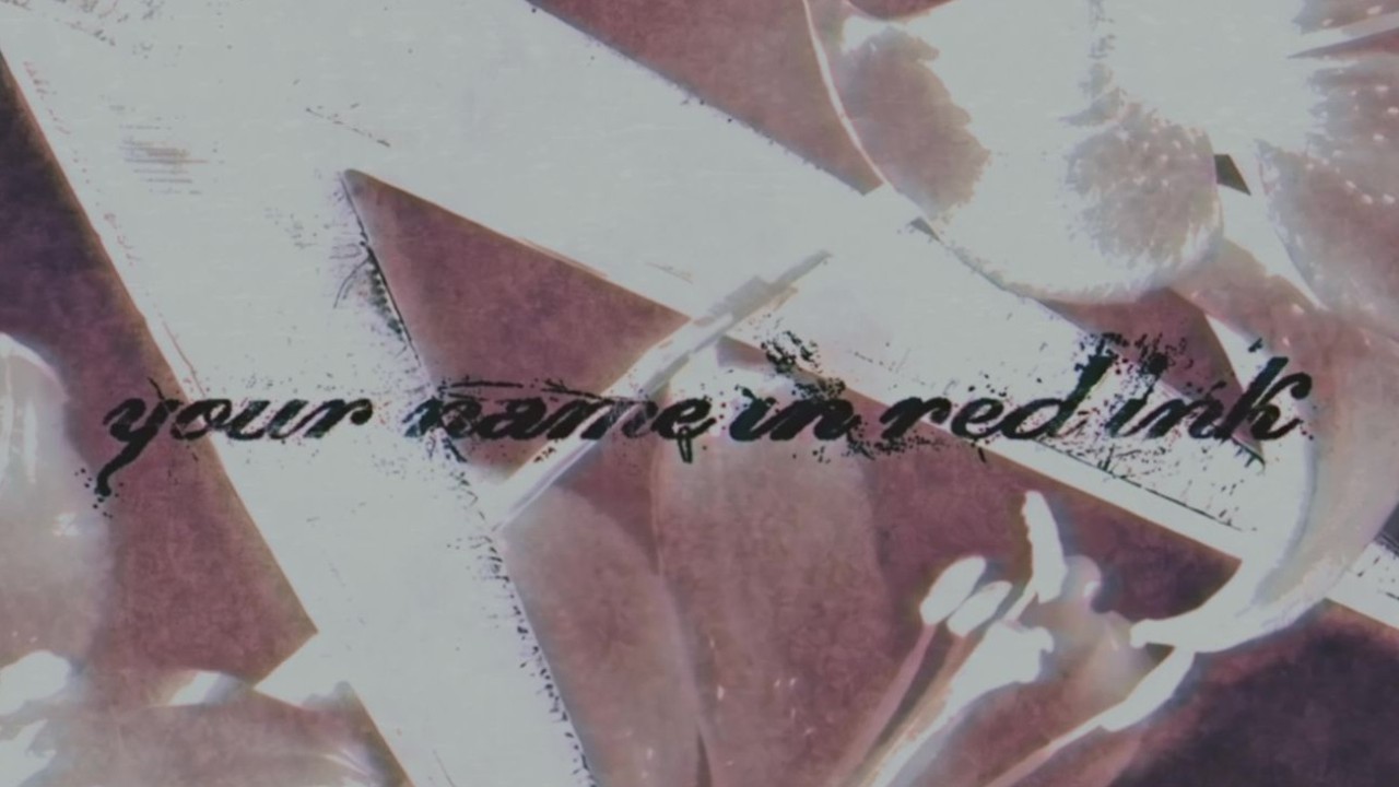 From First To Last - Your Name In Red Ink (Official Lyric Video)