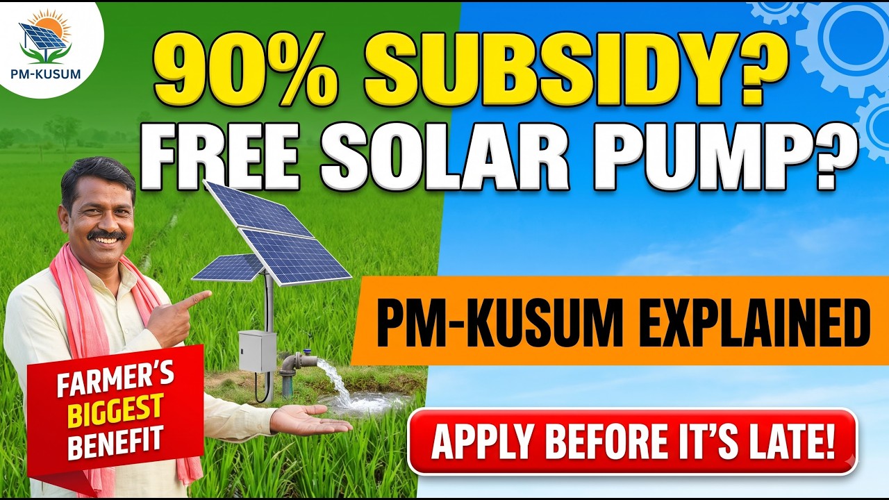 Digital Farming | PM KUSUM Scheme 2026 | Solar Pump 90% Subsidy | Farming Innovation Biggest Benefit