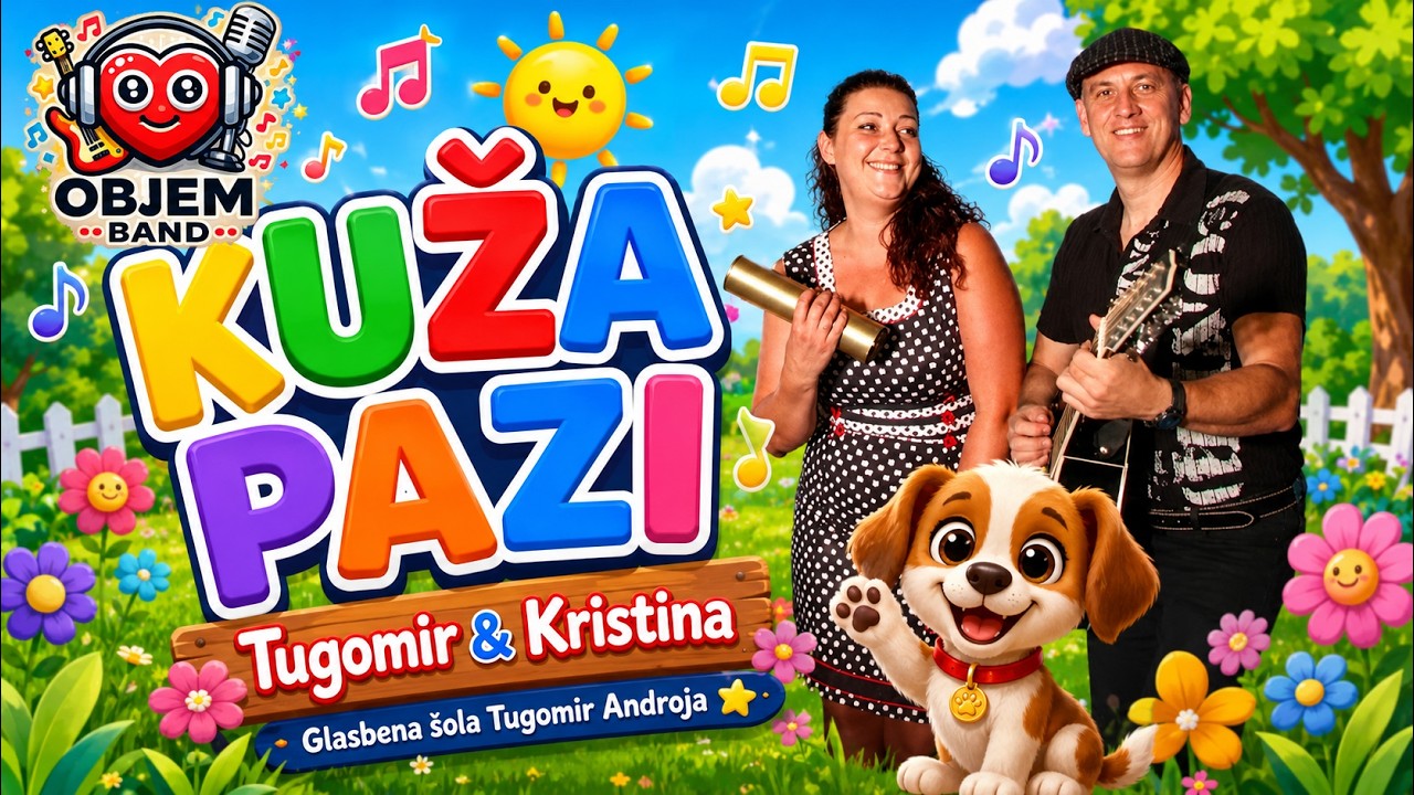 KUŽA PAZI | (Otroške pesmi, pesmice | Otroška glasba) - Tugomir Androja (Objem Band)