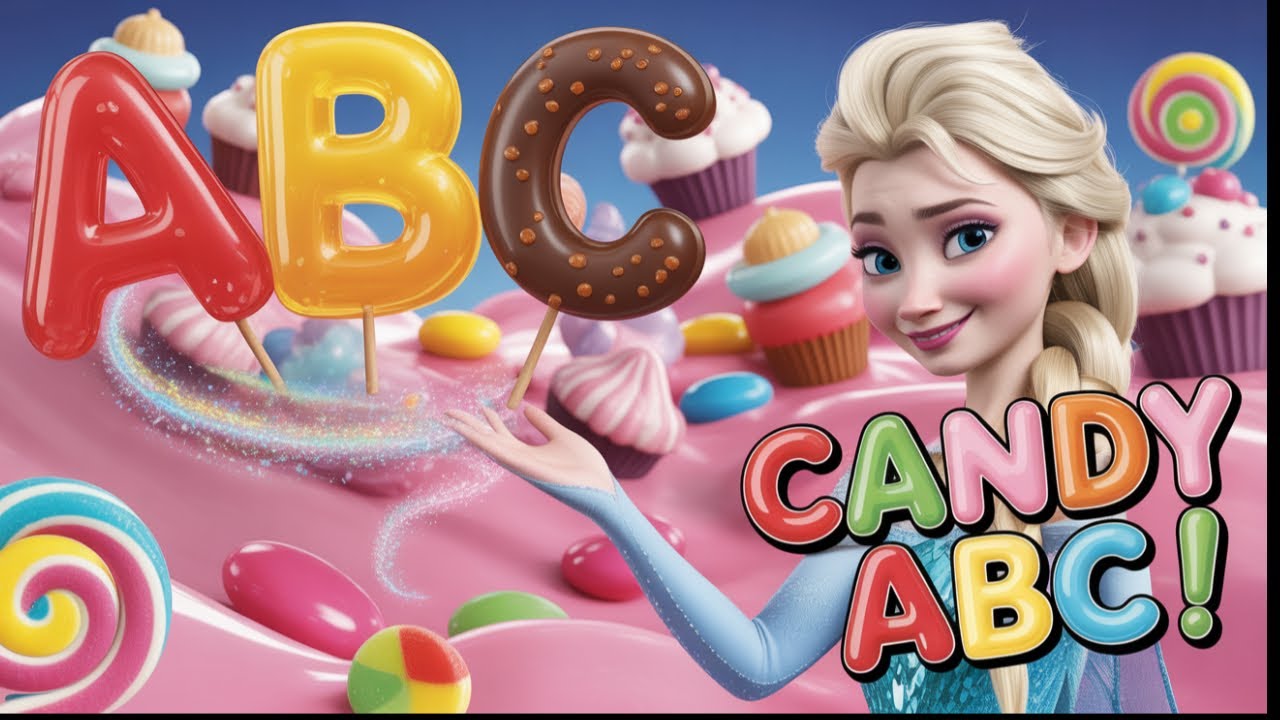 «Песня Candy ABC 🍭✨ | Красочная обучающая песня от А до Я для детей | Веселая песенка про алфавит!»