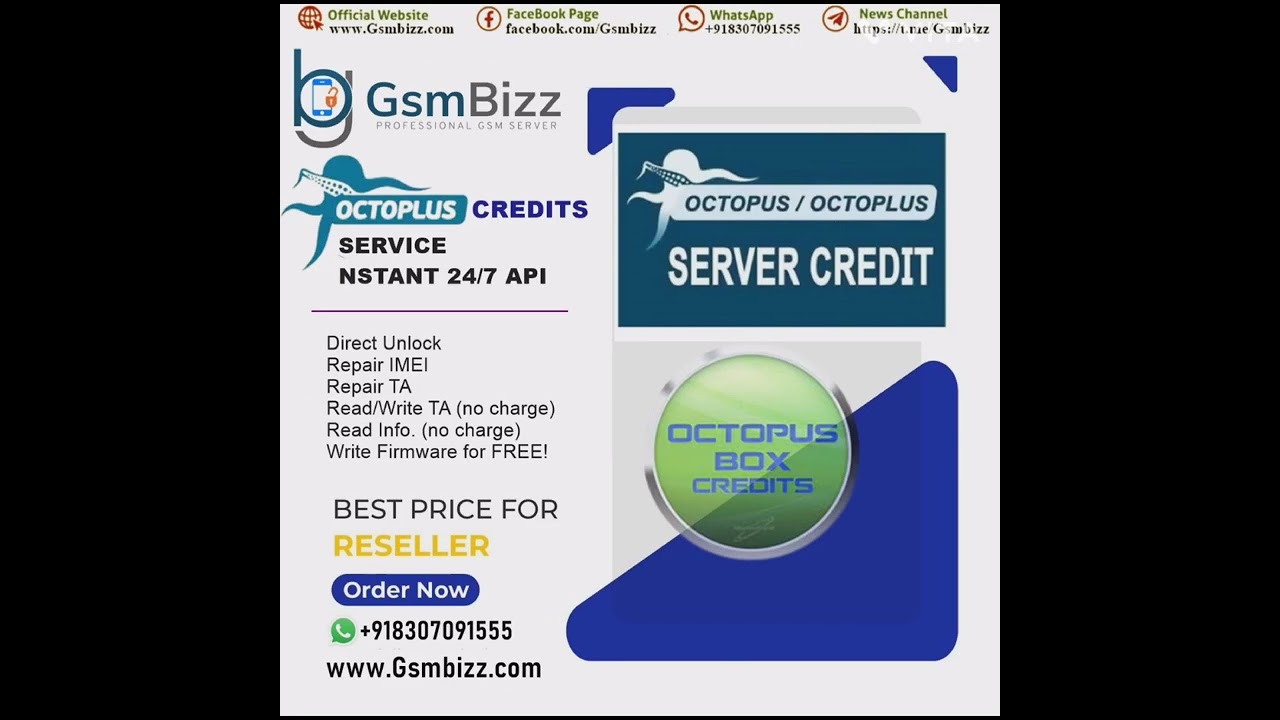 Octoplus/Octopus Box Server Credits