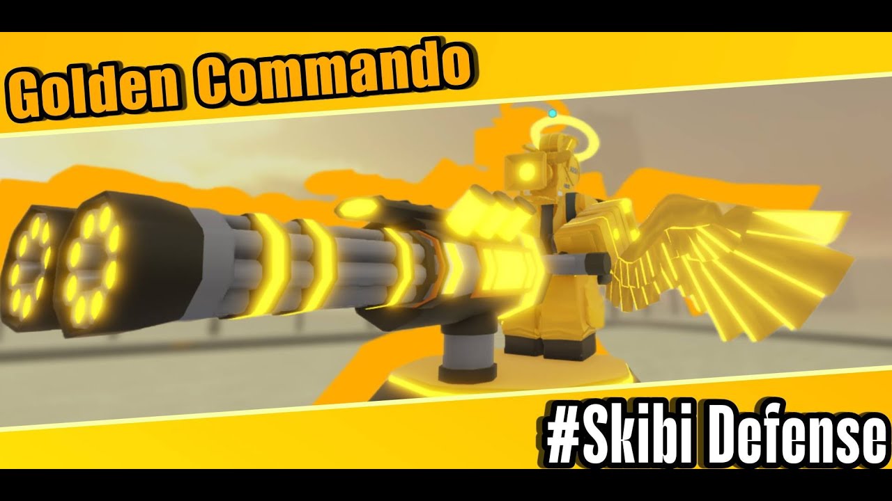 Golden Commando showcase | Skibi Defense