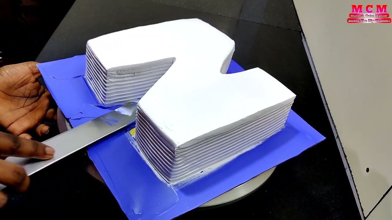How To Make N Letter Cake | Alphabet Cake Design | N Letter Cake