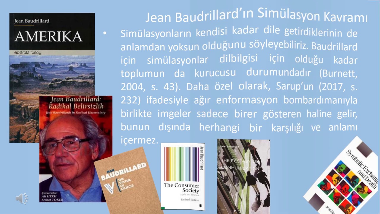 Jean Baudrillard’ın Simülasyon Kavramı