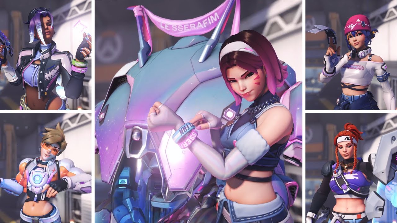Overwatch 2 X LE SSERAFIM - All collaboration skins and items