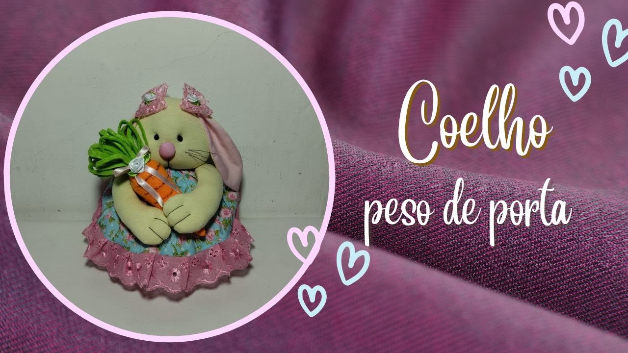 Vem comigo, aprender essa coelhinha peso de porta gastando poucos materiais, é fácil!