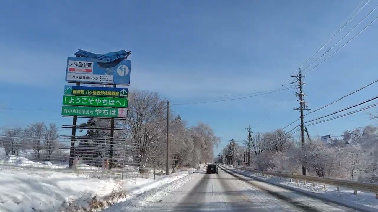 2024年2月24日撮影　県境から八ヶ岳高原ロッジへの道　宝石のような木々たち　少し長いです。お付き合いください。#4k