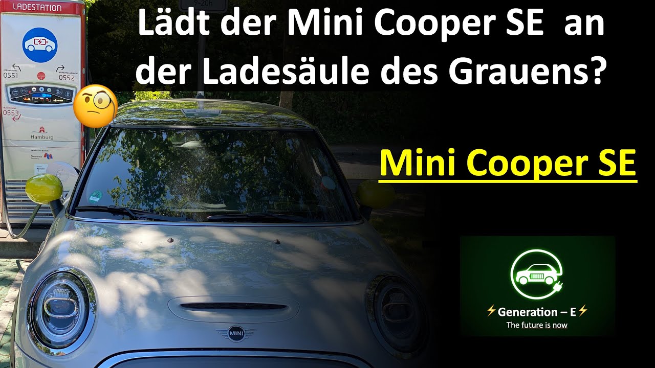 L&auml;dt der Mini Cooper SE an der Lades&auml;ule des Grauens? Test Ladeverhalten am Tripplecharger
