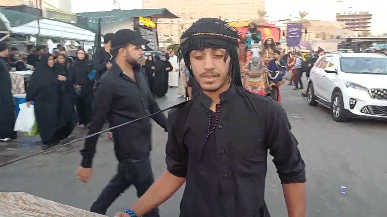 موكب الطف اهالي الديوانيه طريق كربلاء