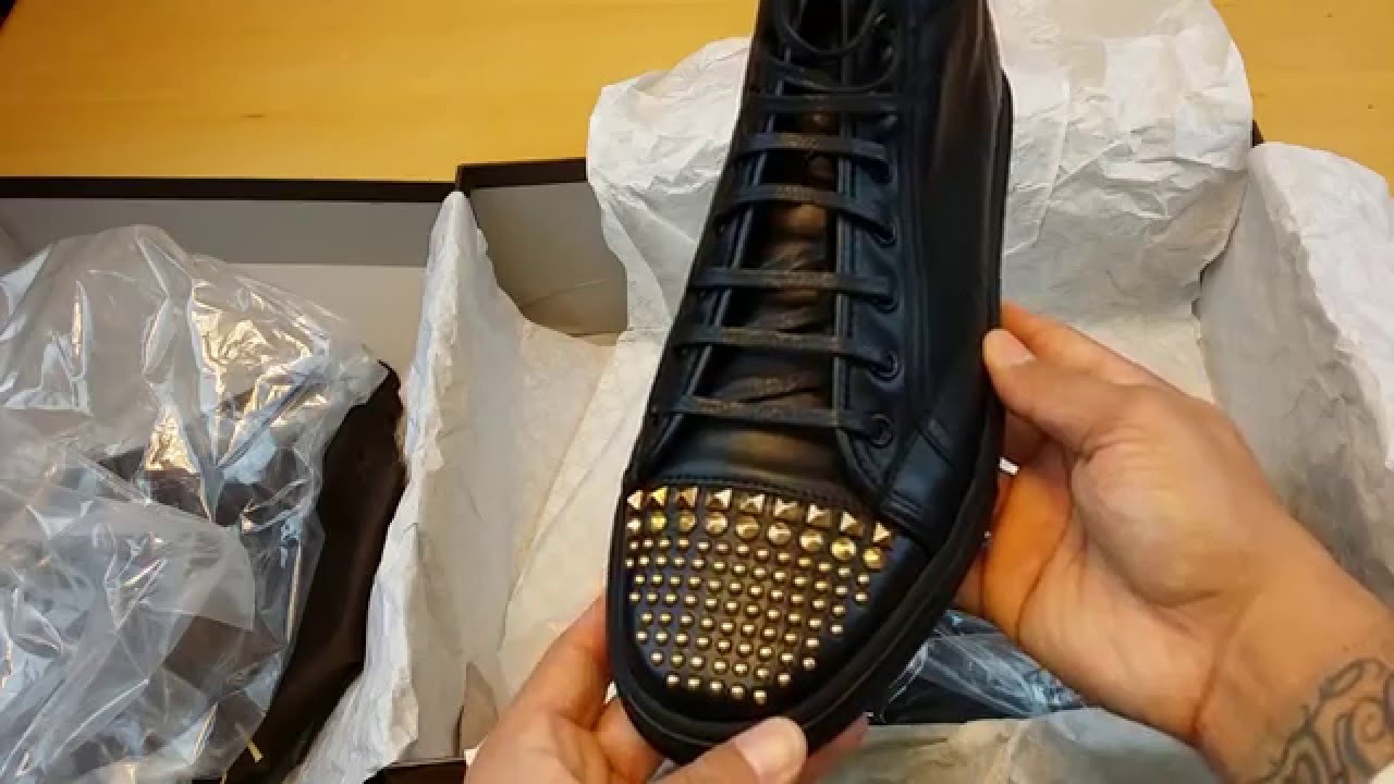 Unboxing Gucci Cali Leather Studded Cap-Toe High-Top Sneakers / Gucci California Pickup Review