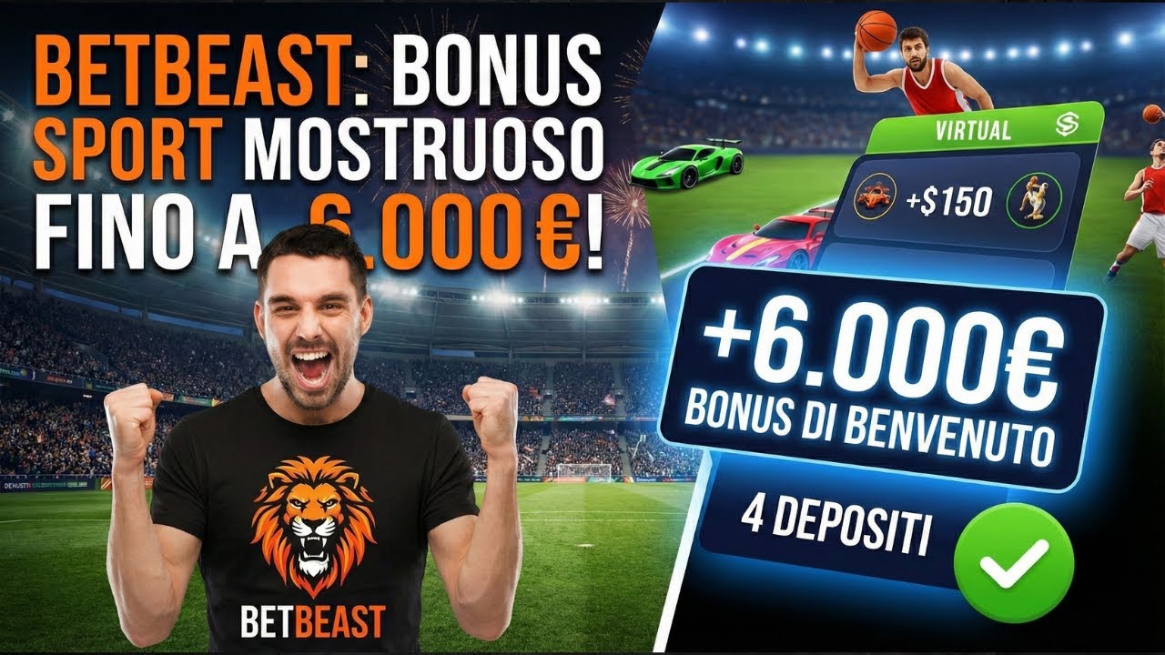NUOVO BONUS 6.000€?! 🦁 Recensione BETBEAST: Truffa o Miglior Sito Scommesse?