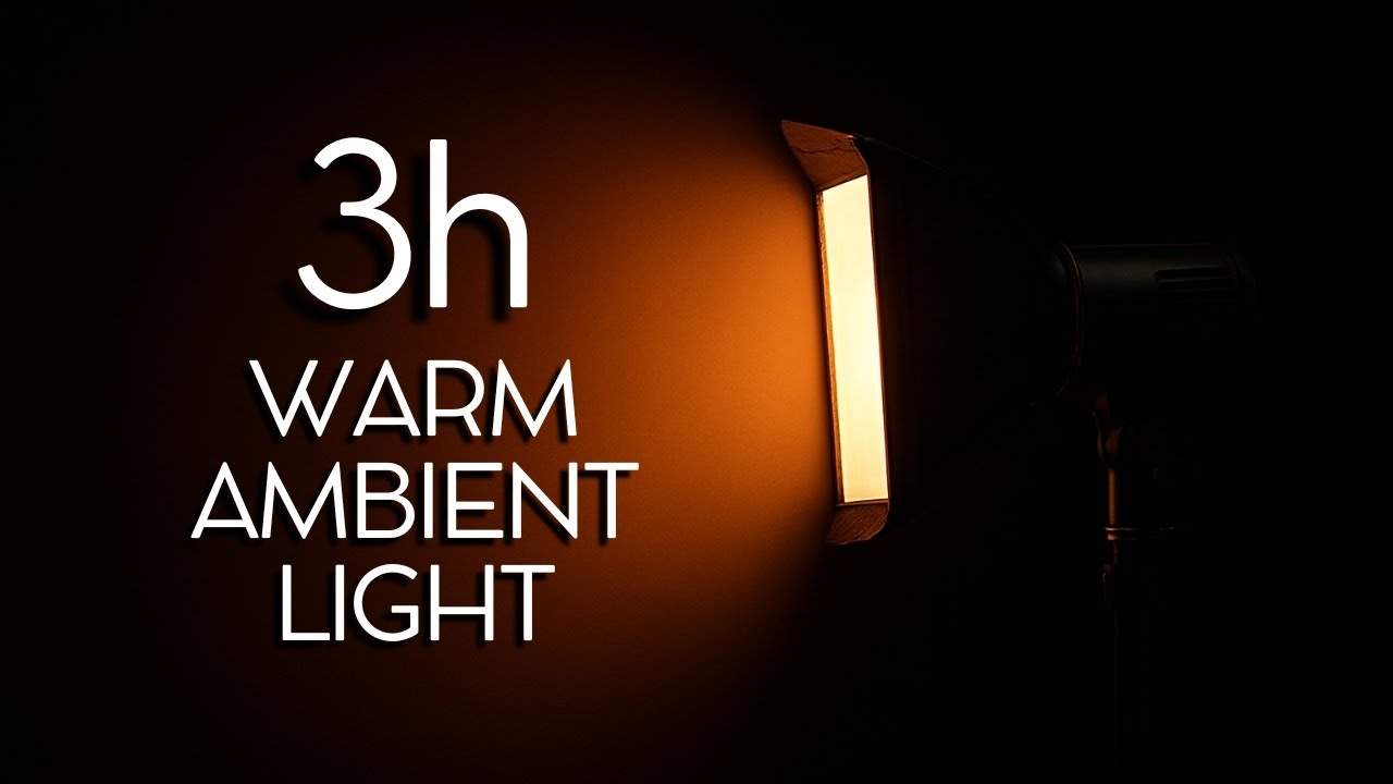 3-Hour Warm Ambient Light – Soft Fill Light for Photography, Video & Relaxation