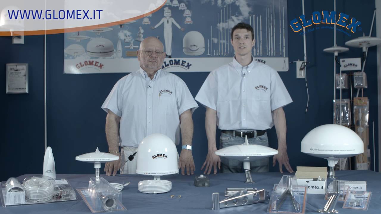 Glomex Marine TV antennas for boats - English video