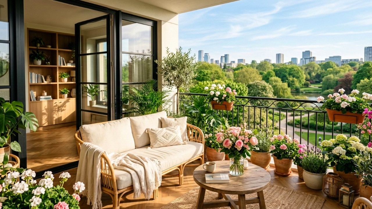 ozy Spring Balcony Jazz ☀️ Relaxing Morning Jazz Music with Warm Sunlight Ambience
