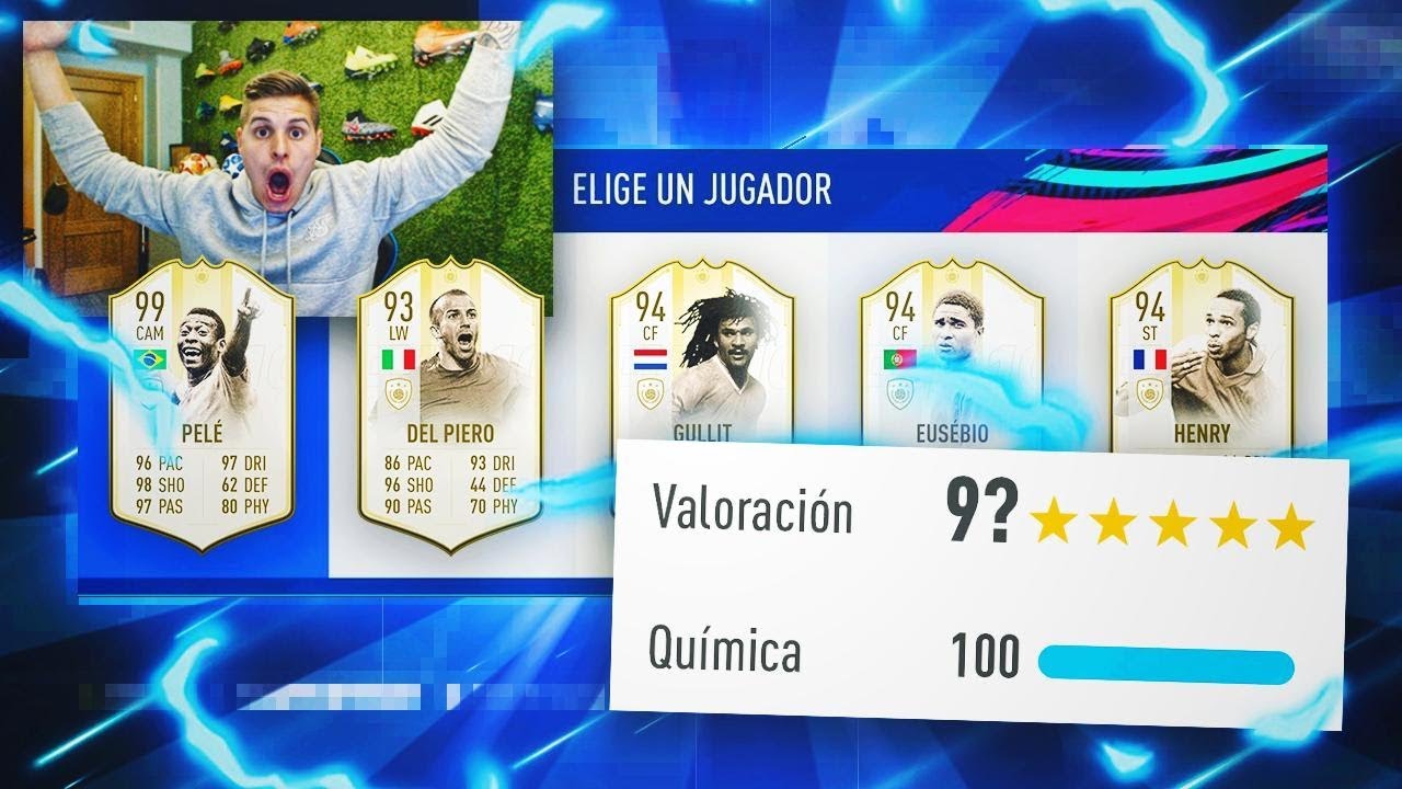 PEL&Eacute; 99!!!!! CONSIGO MI RECORD EN FUT DRAFT CON LOS ICONOS SUPER PRIME!!! | FIFA 19