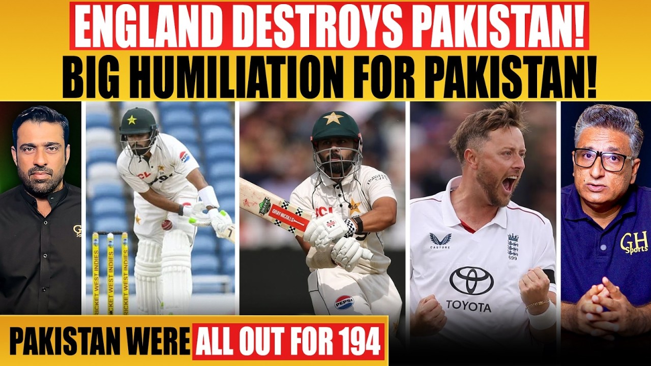 🔴LIVE TODAY MATCH: PAK vs ENG Test Day 4 | England Destroys Pakistan! | Big Humiliation for Pakistan