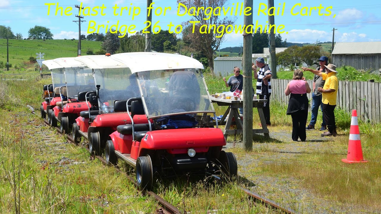 The last trip from Dargaville Rail Carts.  Bridge 26 to Tangowahine.