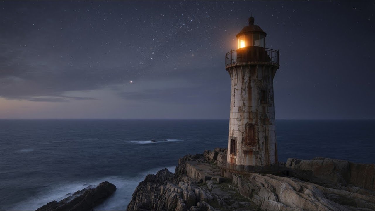 Gece Yanan Deniz Feneri - Uyku Hikayesi