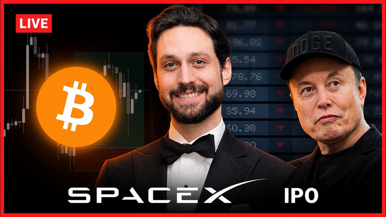 SpaceX IPO LIVE | Real-Time Market Analysis & Live Trading BTC, TSLA, NVDA, HYPE & More