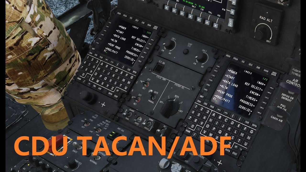 DCS CH47F CDU TACAN/ADF Tutorial