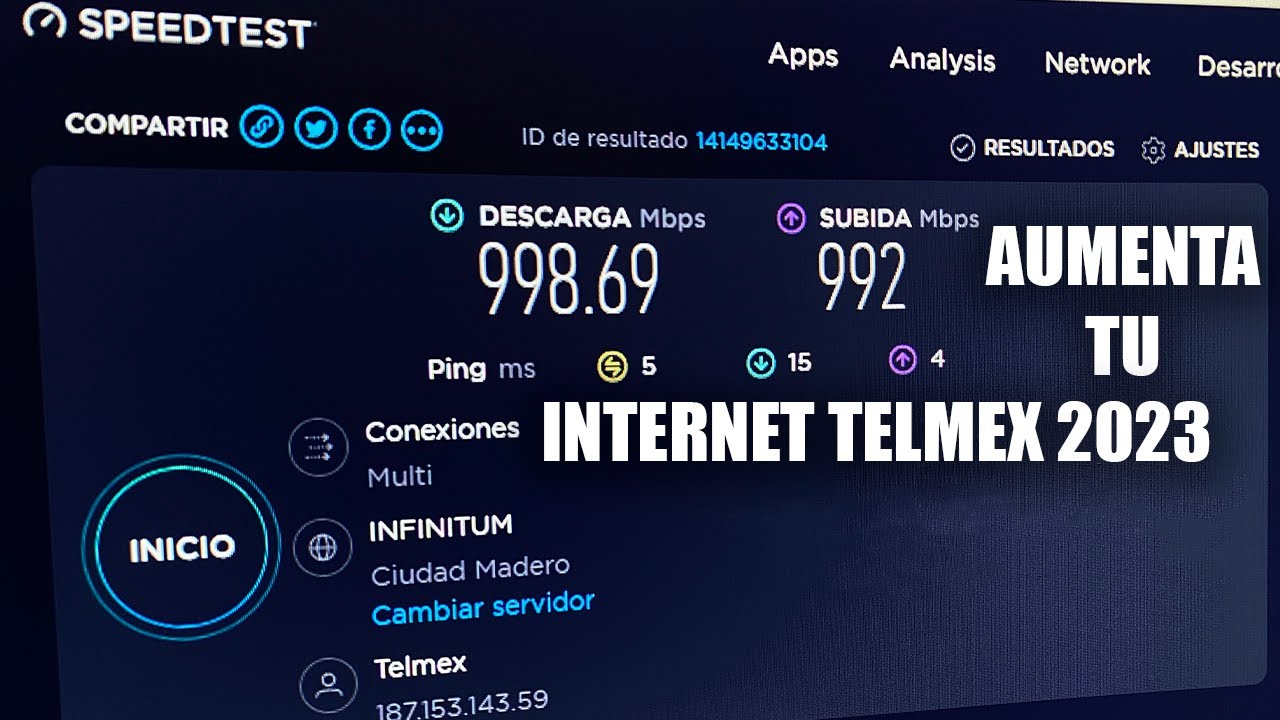 HAZ ESTO para aumentar tu velocidad de internet TELMEX en 5 minutos!
