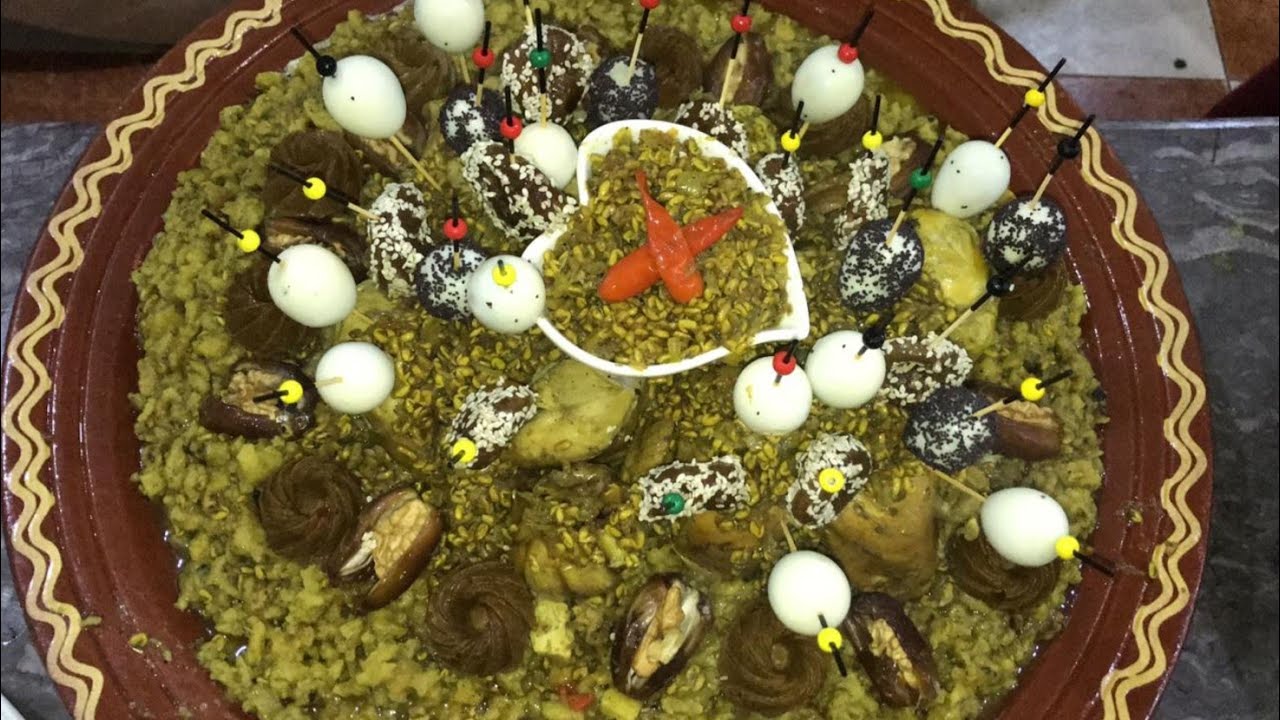 وليمة في هاد برد الرفيسة خميسية بالحرشة منسمة بالاعشاب / كوموند 3  كصعات مع طباخة لالة فاطمة لمراني