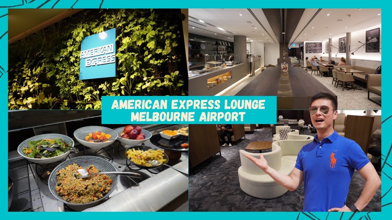 American Express Lounge at Melbourne airport. Travel from Melbourne Australia. 墨尔本 机场 美国运通卡休息室