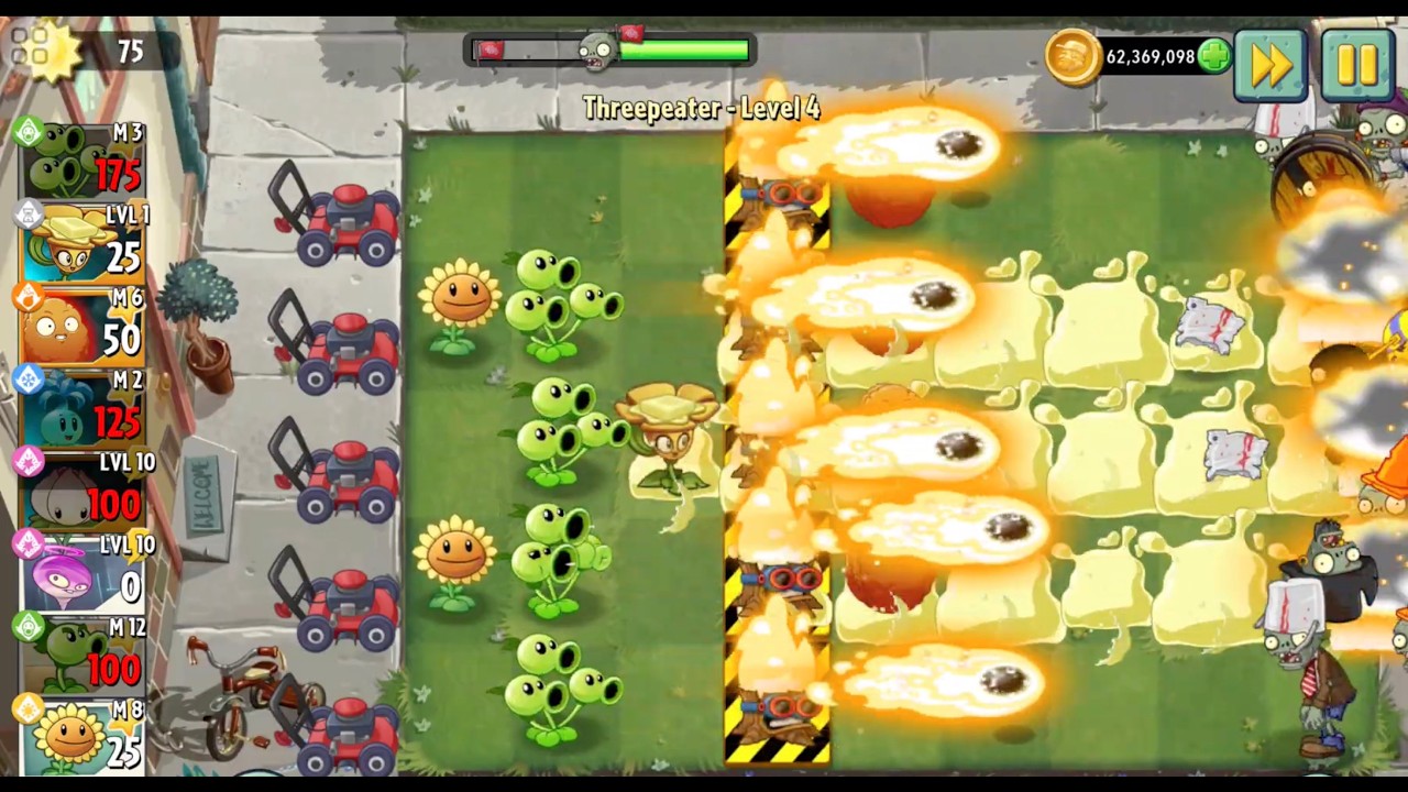 Plants Vs Zombies 2: Limitless Power: One Plant Army in Endless Zone!