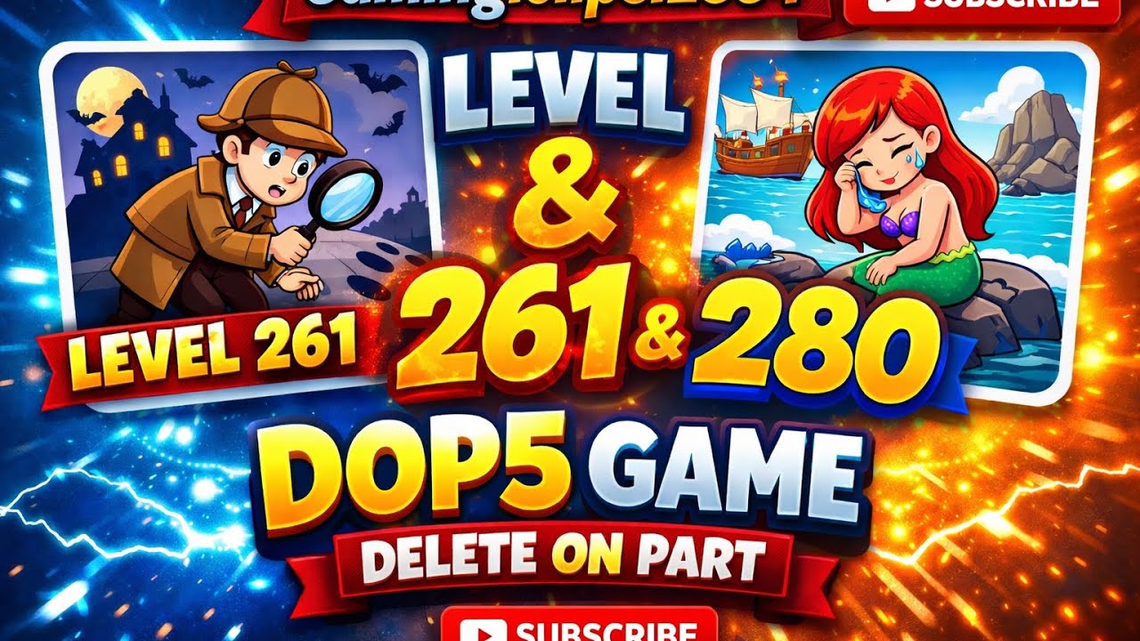 🔥 DOP5 Game – Level 261 & 280✨ Tricky Puzzle Solutions🚀 Watch Till End!🔔 Subscribe Gaming.clips.2884