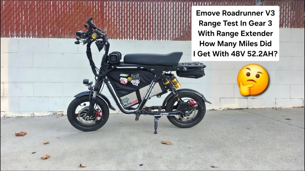Тест диапазона Emove Roadrunner V3 Range Extender на 3-й передаче