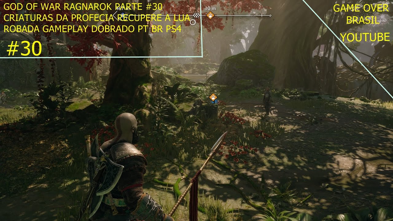 GOD OF WAR RAGNAROK PARTE 30 CRIATURAS DA PROFECIA RECUPERE A LUA ROBADA GAMEPLAY DOBRADO PT BR PS4