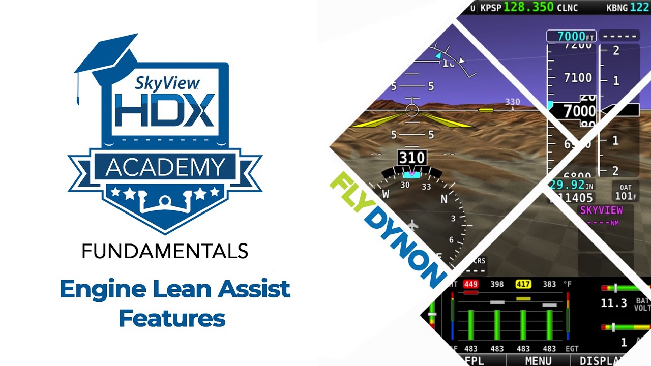 Engine Lean Assist Features | SkyView HDX Academy