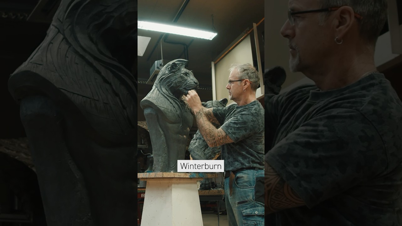 The MIND-BLOWING bronze sculptures of Steve Winterburn 🔥 #shorts #stevewinterburn #sculpture #art