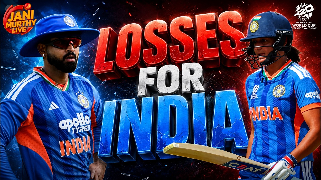 Losses for India | ICC Womens T20 World Cup 2026 | Live with Jani🔴