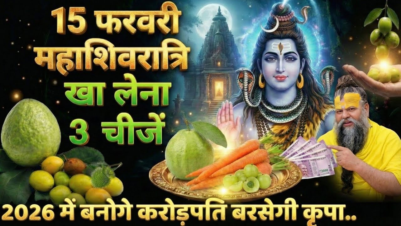 15 फरवरी महाशिवरात्रि पर पूजा पाठ करना मत करना पर ये 3 चीजें जरूर खा लेना 24 घंटे में बदलेगा भाग्य 