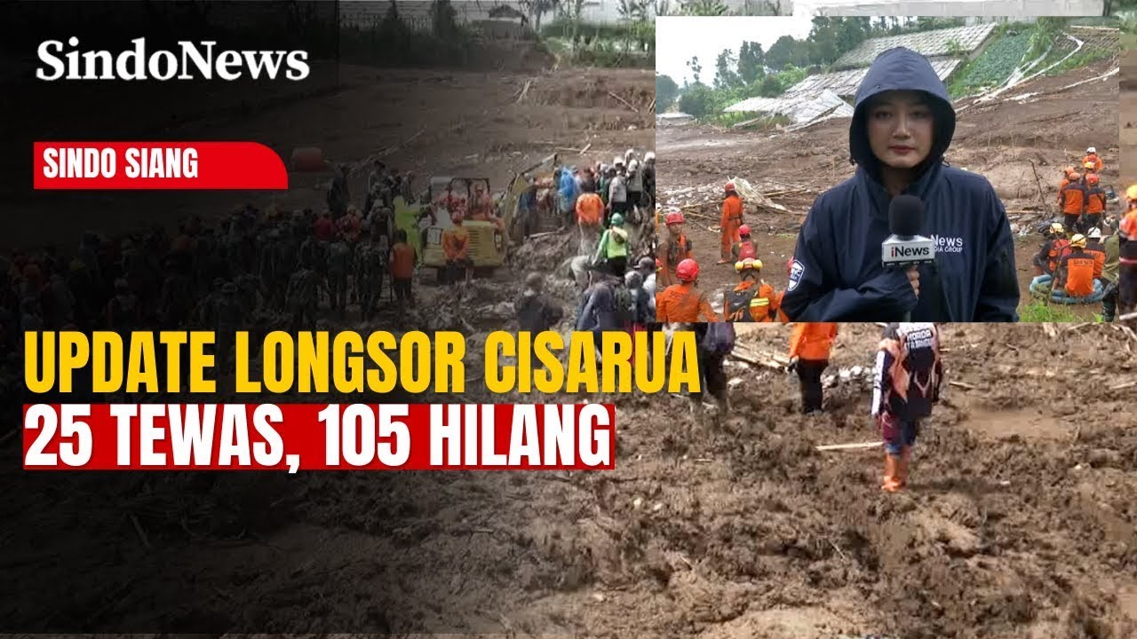 Korban Longsor Cisarua Bertambah, 25 Tewas dan 105 Masih Dicari | Sindo Siang | 26/01