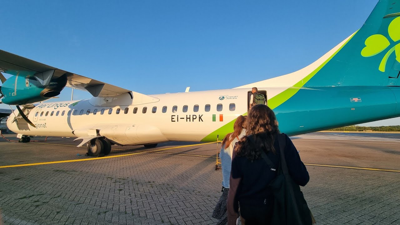 Flying with ATR 72-600 during Storm Floris from Southampton (UK) to Dublin (Ireland) Reg: EI-HPK