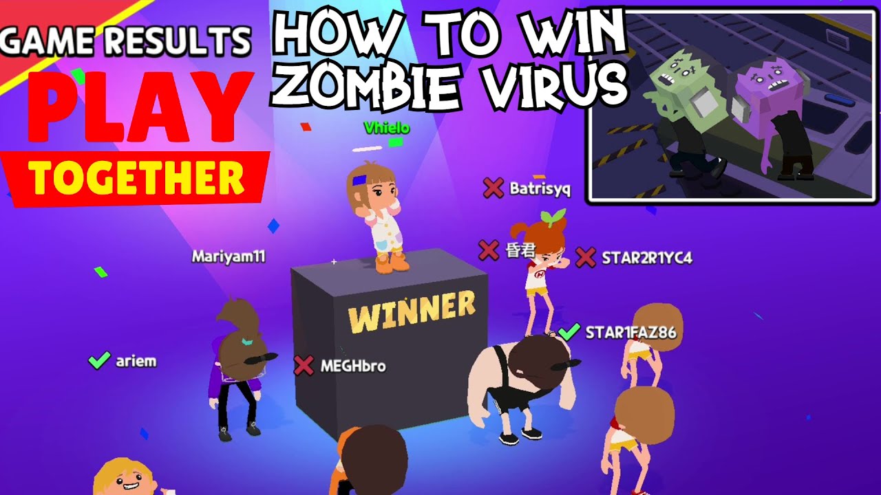 HIDE AND WIN IN ZOMBIE VIRUS PLAY TOGETHER GAME TIPS