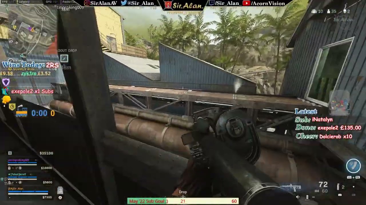 CoD Warzone - Caldera - Resurgence (Quads) W w/ 7 kills [Trio Quads, played a bit slow but clutched