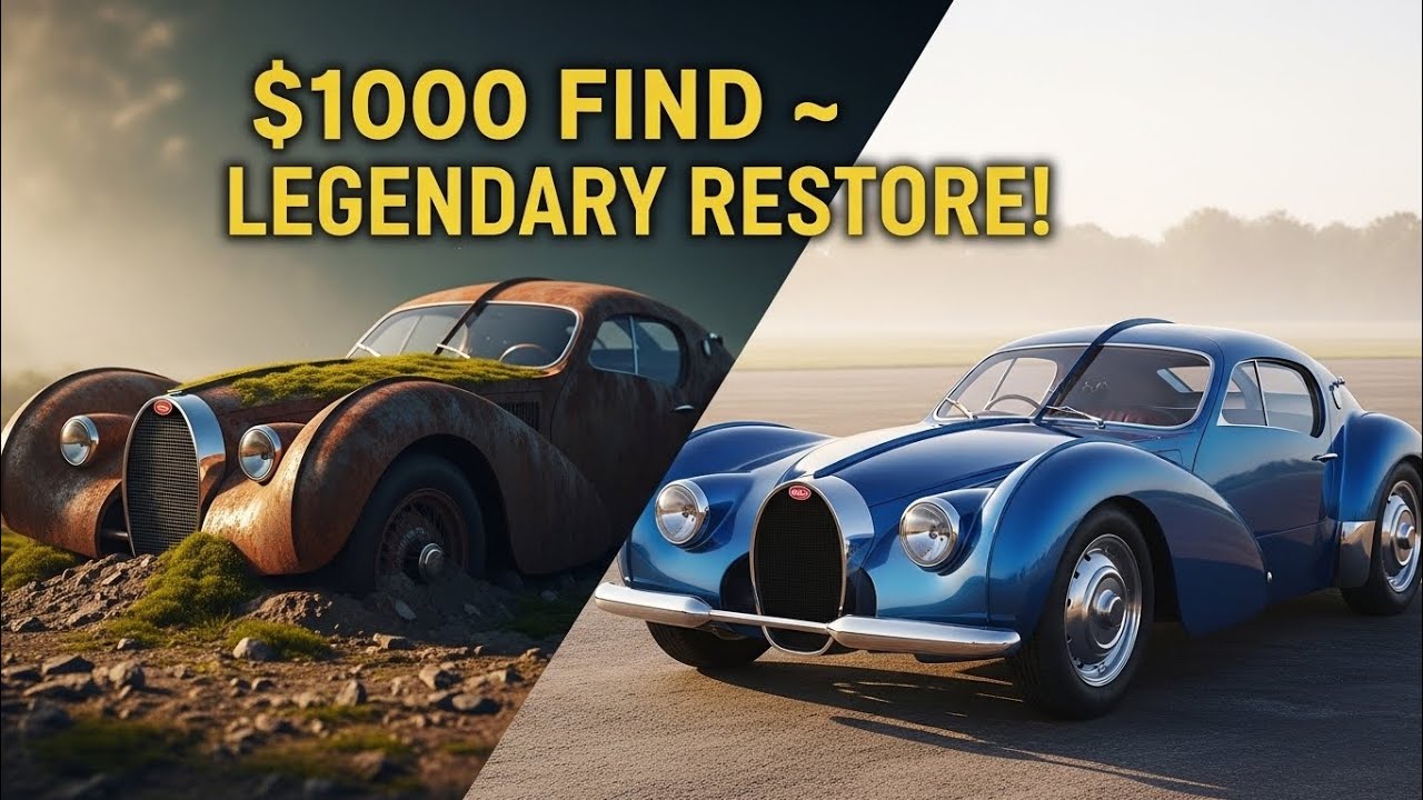 Мы нашли Bugatti Atlantic 1932 года за 1000 долларов и полностью отреставрировали его! | ASMR Рес...