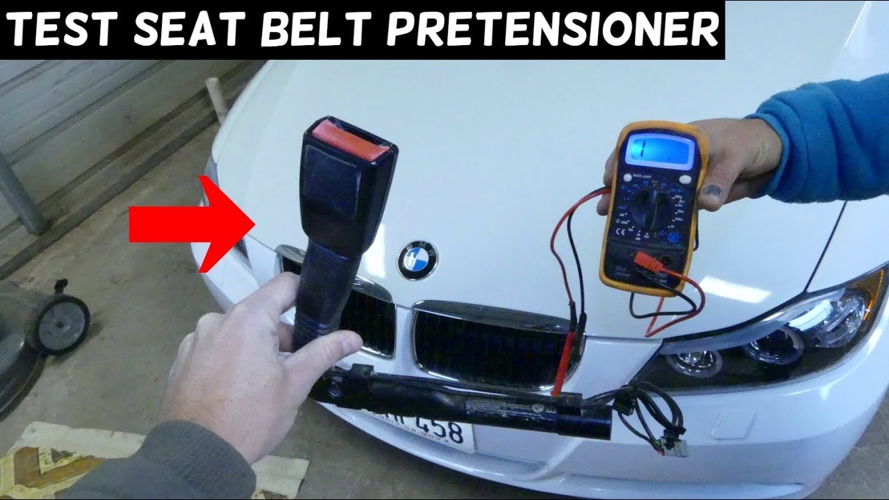 HOW TO TEST SEAT BELT PRETENSIONER TENSIONER BMW E90 E91 E92 E93
