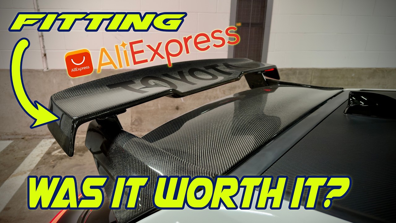 Fitting the Carbon Fibre Wing from AliExpress on the GR Yaris