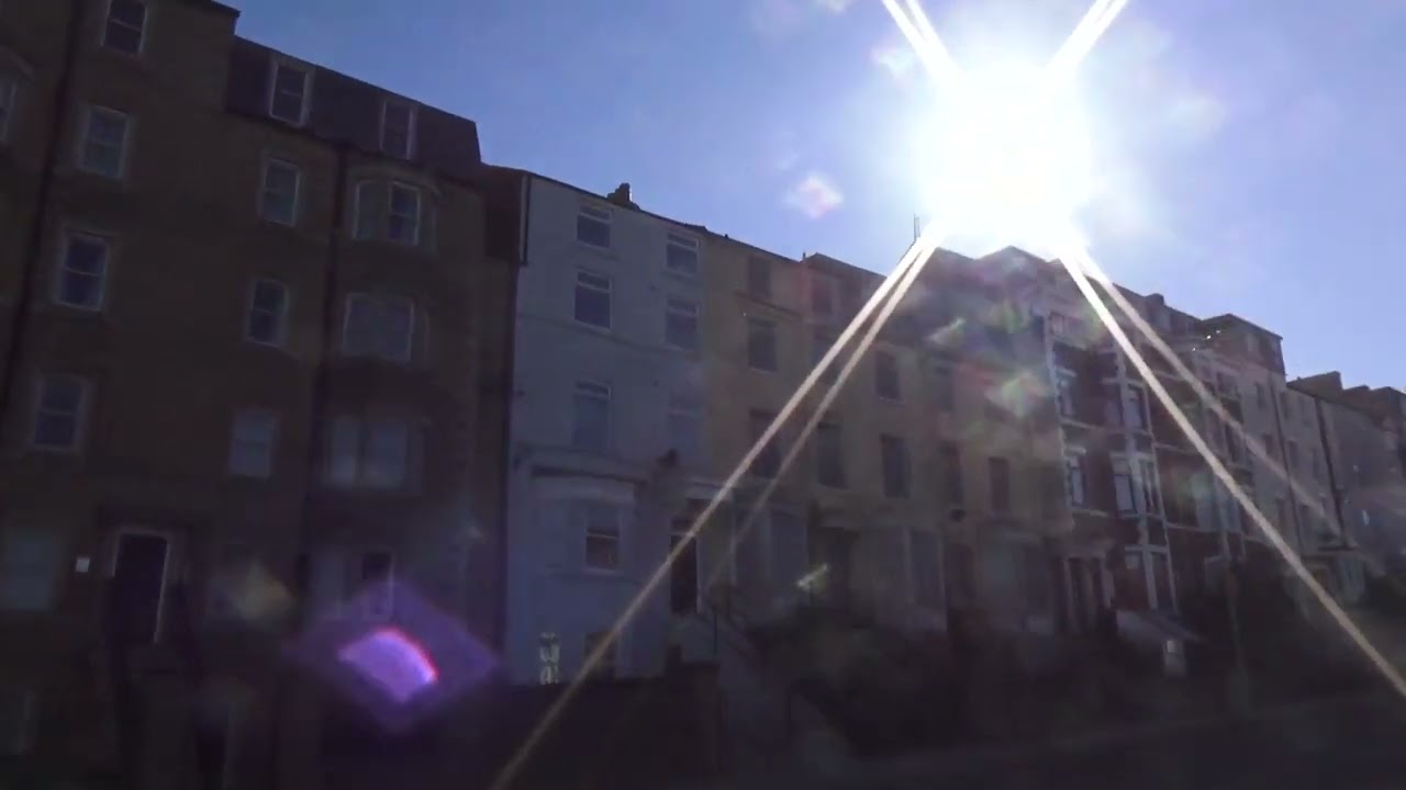 North Marine Rd Immigrant hotel, boarded up B&B's and cricket ground Scarborough.