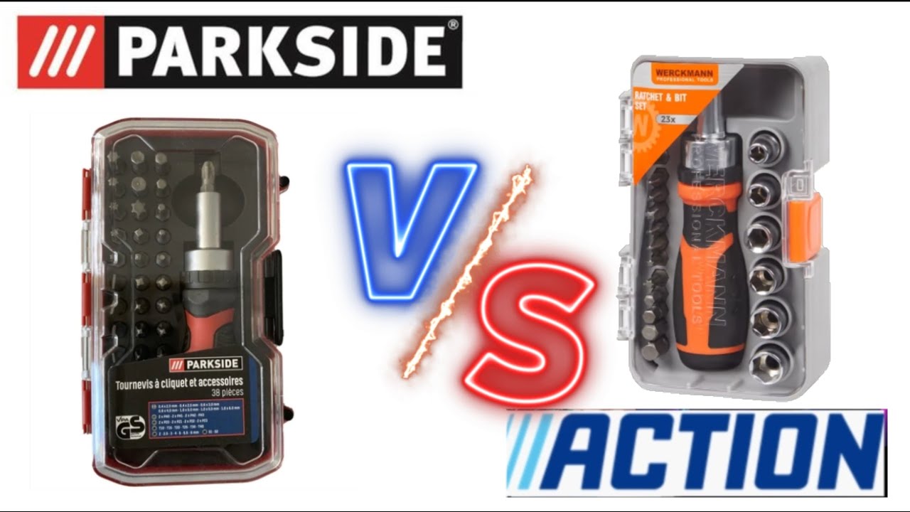 Parkside / Action  duel des tournevis à cliquet à petit budget #parkside #action #foryou #pourtoi