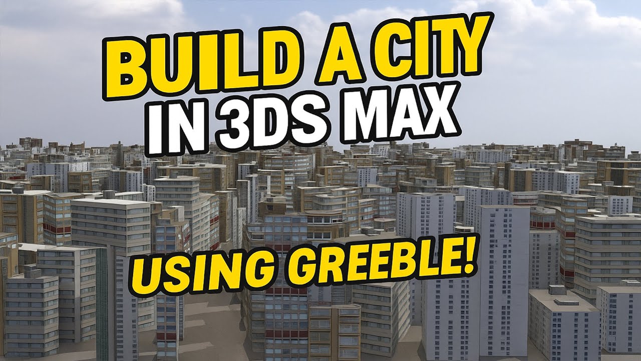 How I Built a Full City in 3ds Max &ndash; Modeling + Rendering