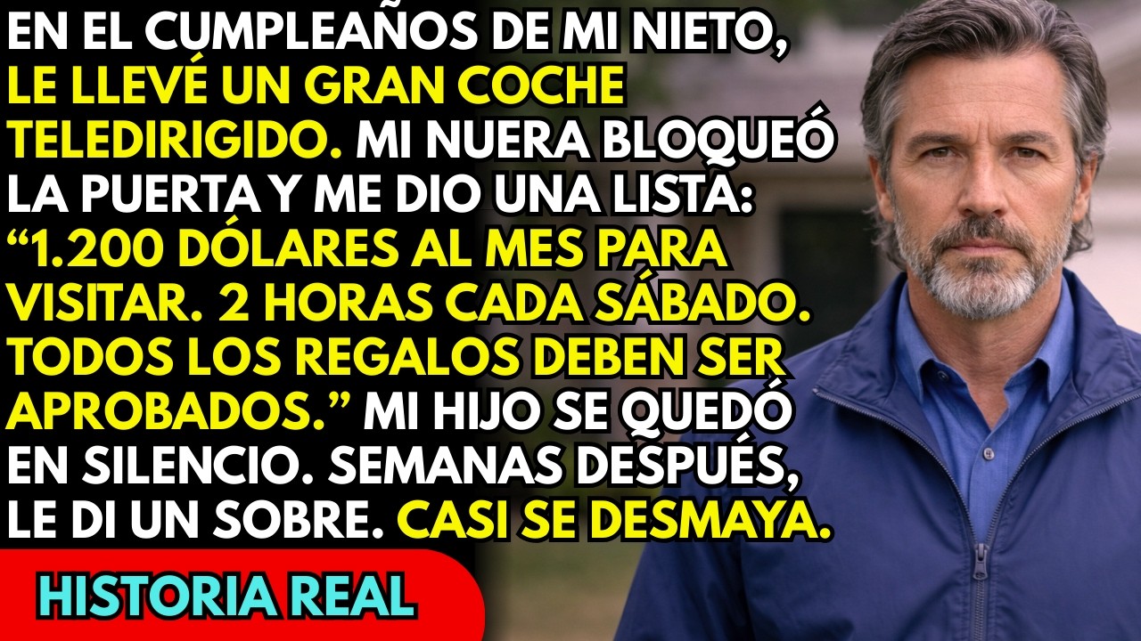 Mi nuera me cobraba $1,200 al mes por ver a mi nieto… mi hijo calló. Semanas después…