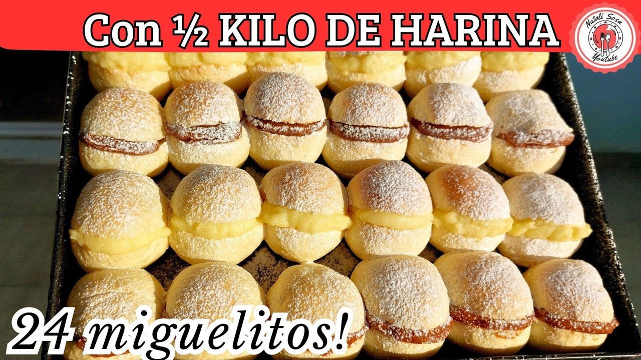MIGUELITOS O PAN DE LECHE con 1 receta RENDIDORA Y R&Aacute;PIDA DE HACER!