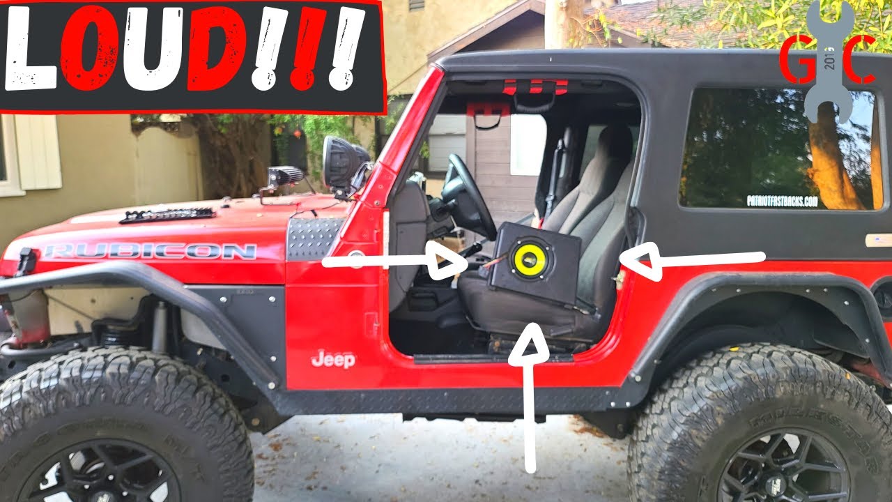 Модернизация сабвуфера в центральной консоли Jeep TJ за 17 долларов