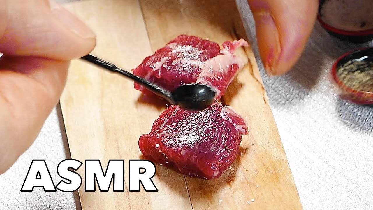 ASMR Mini Kitchen - Steak & Asparagus | Relaxing & Satisfying