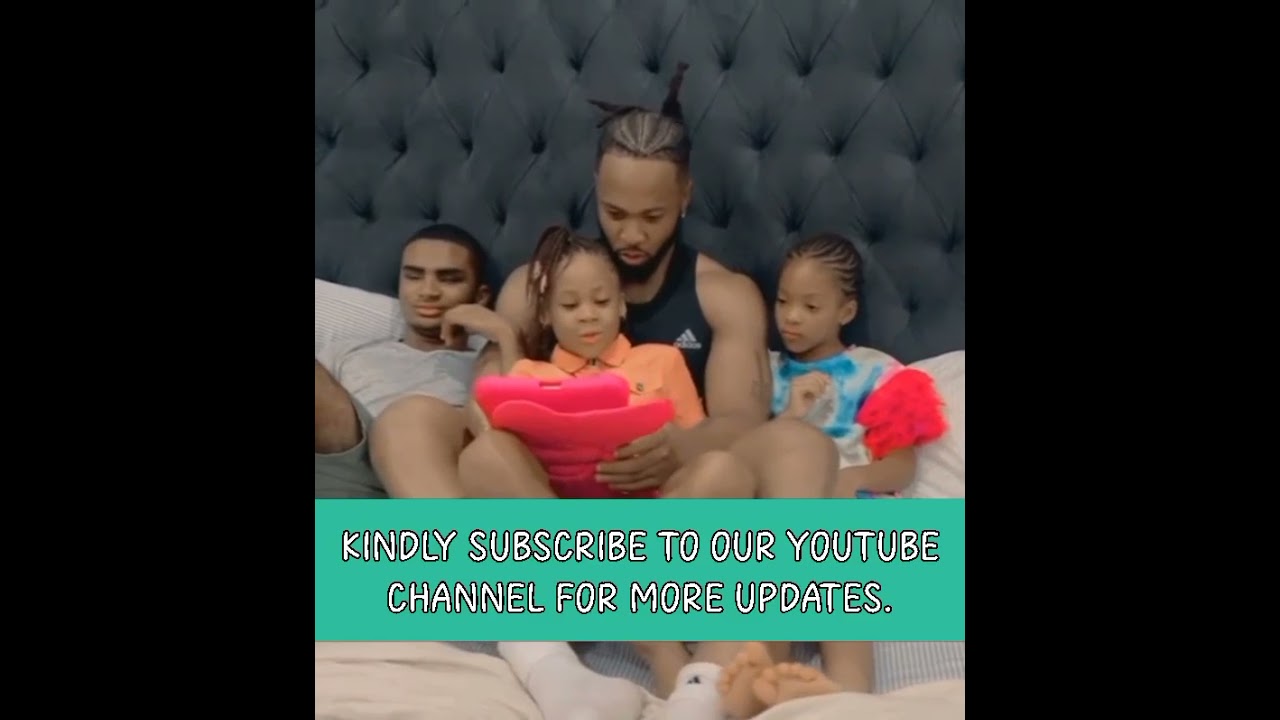 the Nigeria musician flavour playing with his beautiful children